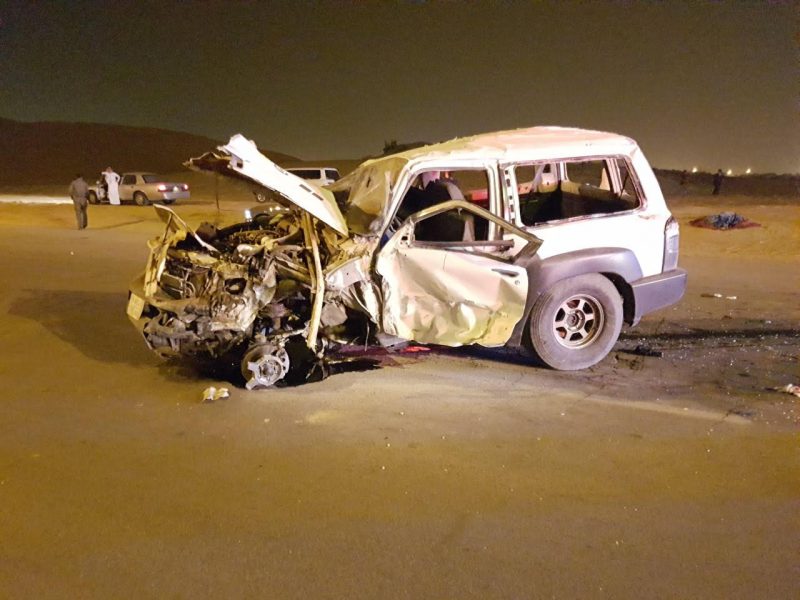 الهلال الأحمر بالقصيم باشر 9 حالات في حادث سير