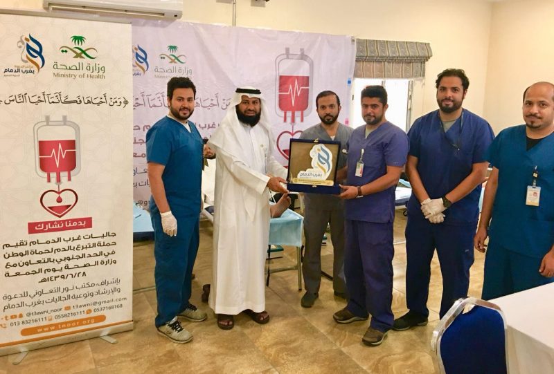 إقبال لافت على حملة (نور) للتبرع بالدم لصالح المرابطين