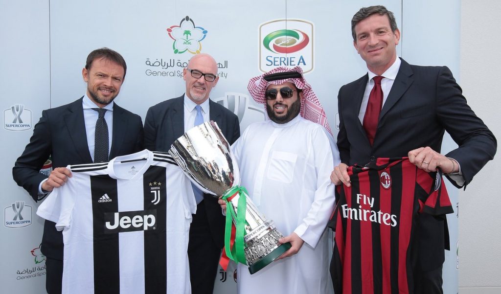 السوبر الإيطالي بين يوفنتوس وميلان في السعودية