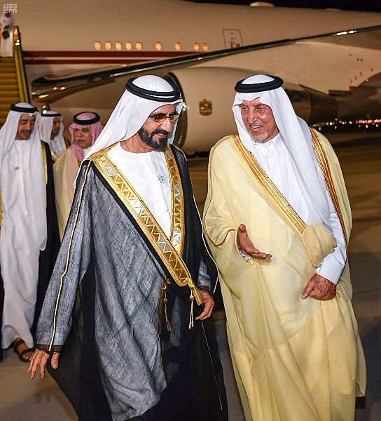 الشيخ محمد بن راشد آل مكتوم يصل إلى جدة