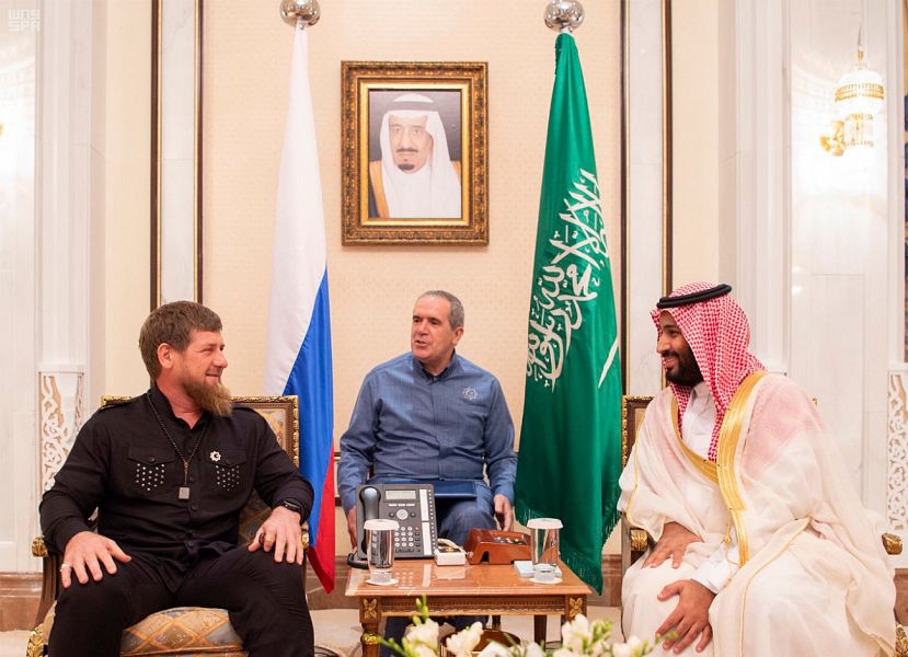 ولي العهد يستقبل رئيس جمهورية الشيشان