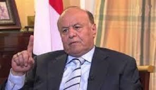 هادي : العمليات العسكرية في صعدة ستتواصل حتى تحرير صنعاء من مليشيا الحوثي الانقلابية