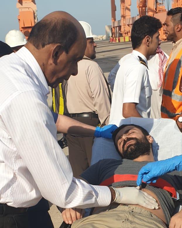 حرس الحدود بالشرقية ينقذ بحاراً تركياً تعرض لحاله مرضية طارئة