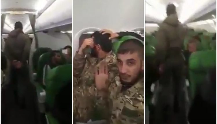 فيديو يوثق نقل المرتزقة السوريين بالطائرة إلى ليبيا للانضمام لميليشيات الوفاق