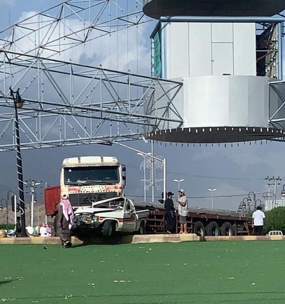 حادث تصادم يسفر عن إصابتين بالباحة