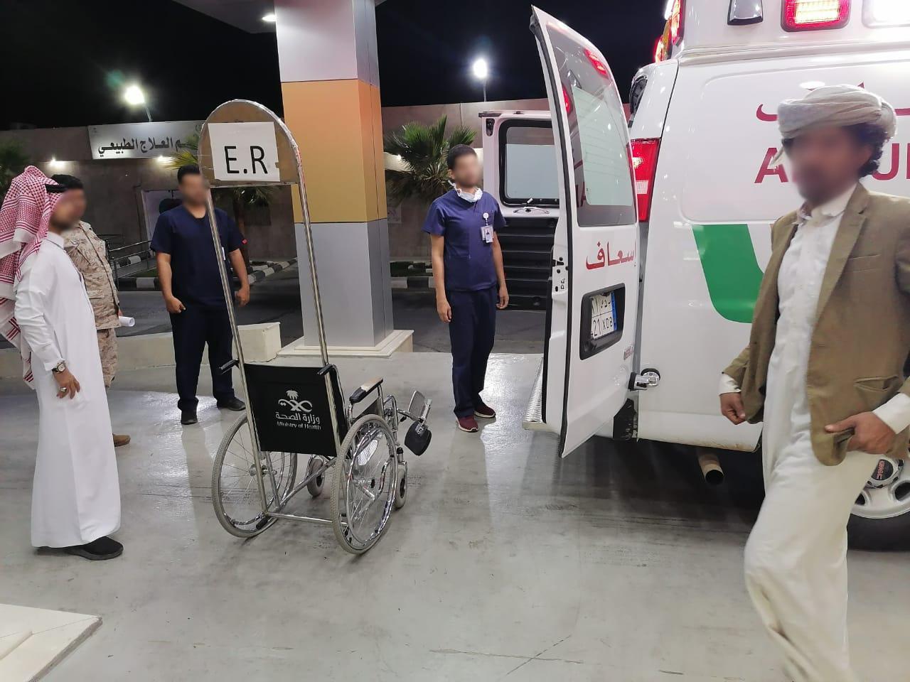 وصول عدد من الجرحى من محافظة الجوف اليمنية إلى المستشفيات بالمملكة