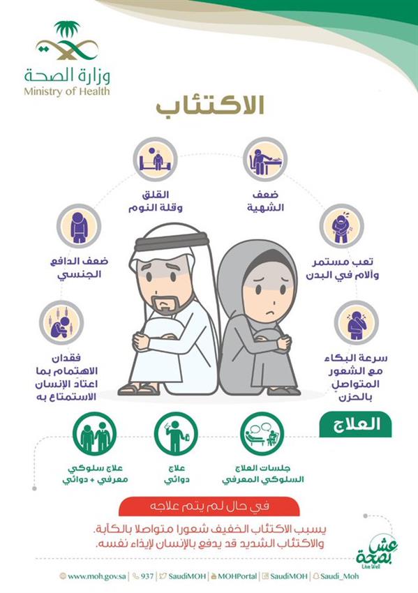 “الصحة” تحذر من أضرار الاكتئاب على الإنسان وتوضح طرق علاجه