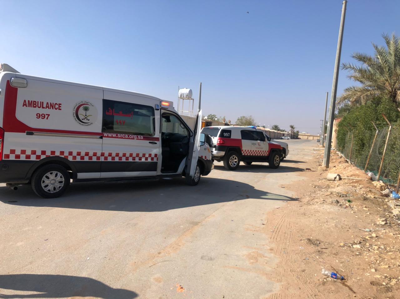 الهلال الأحمر يباشر 8 إصابات بحادث تسرب غاز وحالة ووفاة بالرياض