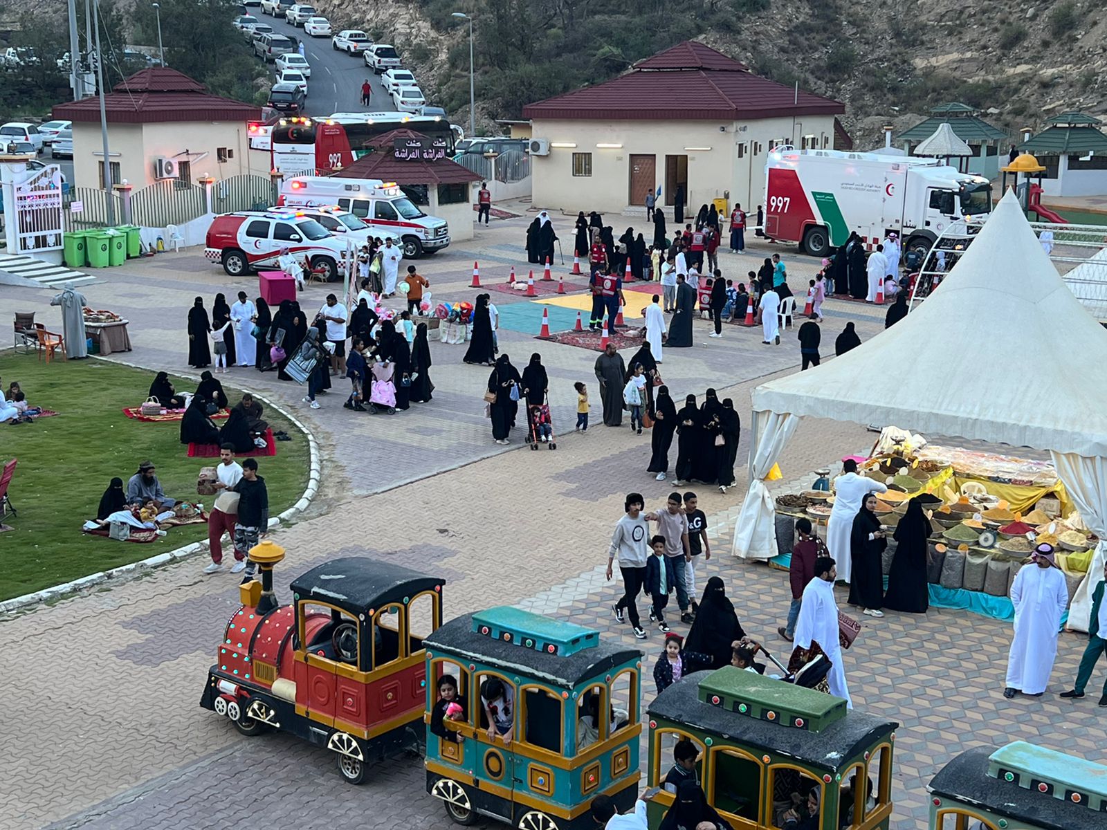 الهلال الأحمر بالباحة يواصل حملة ((ومن احياها ))