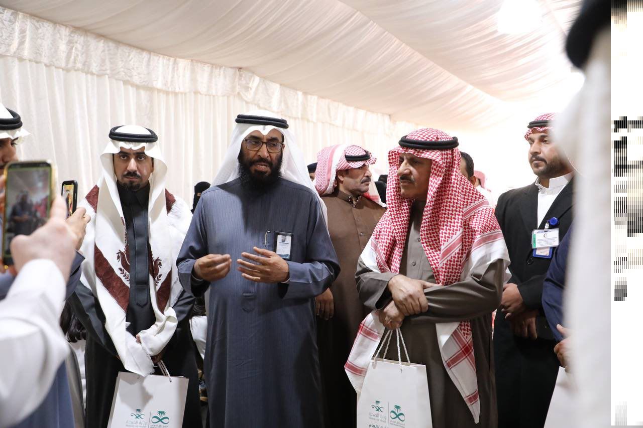 الدكتور الحميضي يفتتح المخيم التوعوي لداء السكري بمستشفى الشنان.