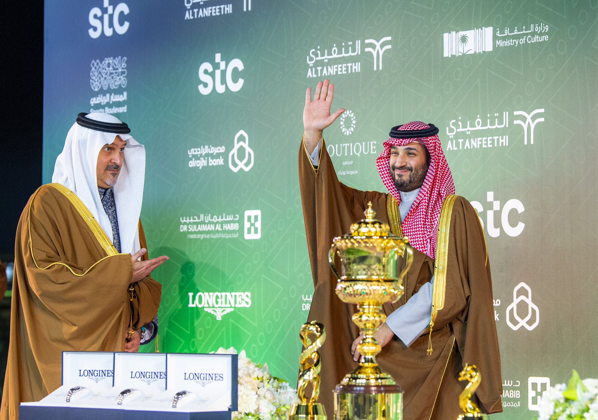 #ولي_العهد يرعى حفل سباق #كأس_السعودية في ميدان الملك عبدالعزيز للفروسية