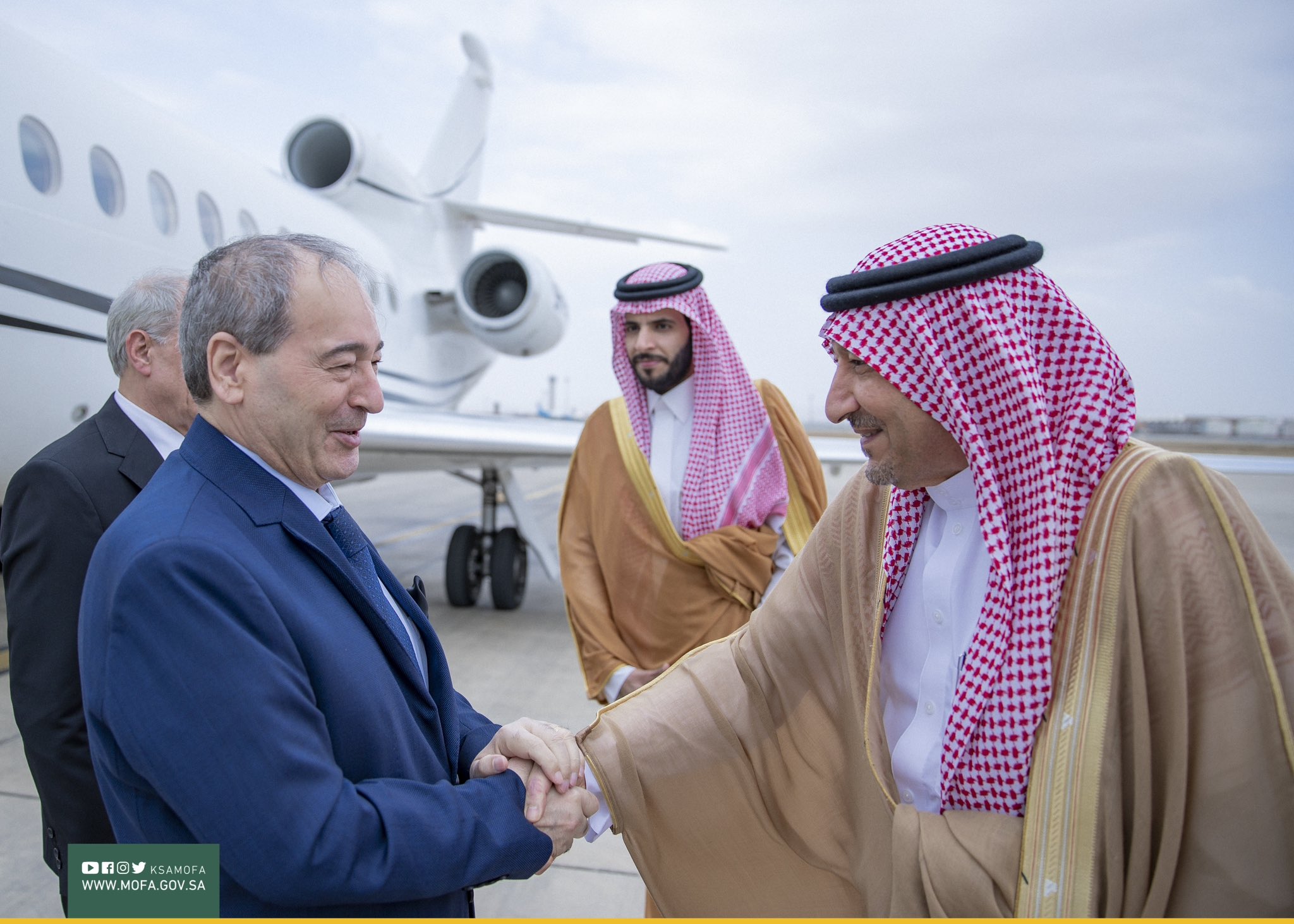 نائب وزير الخارجية يستقبل وزير الخارجية والمغتربين في الجمهورية العربية السورية
