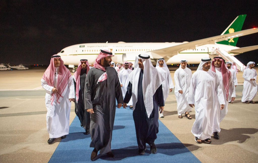 #ولي_العهد يصل إلى دولة الإمارات العربية المتحدة في زيارة خاصة