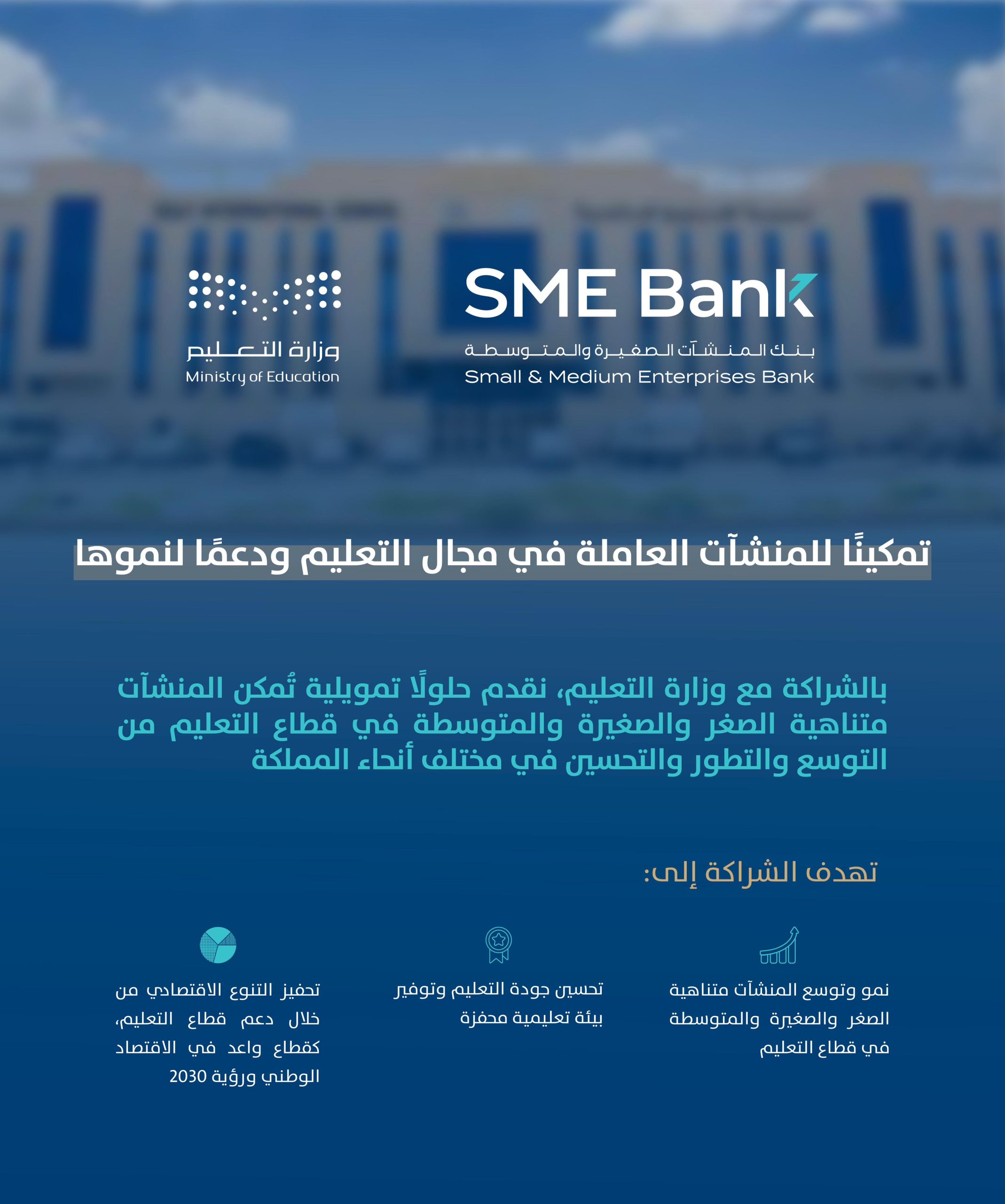 شراكة استراتيجية لتعزيز التعليم وتمكين المنشآت الصغيرة والمتوسطة لتحقيق تطلعات رؤية 2030