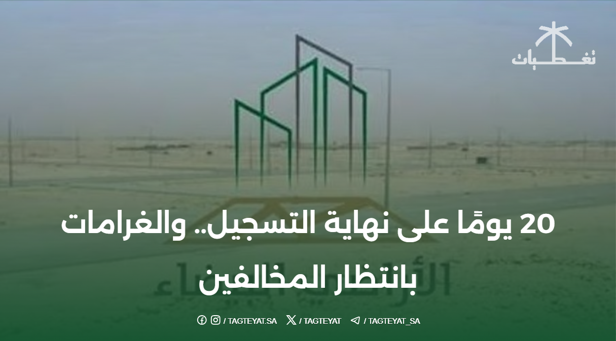"الأراضي البيضاء والعقارات الشاغرة": 20 يومًا على نهاية التسجيل.. والغرامات بانتظار المخالفين
