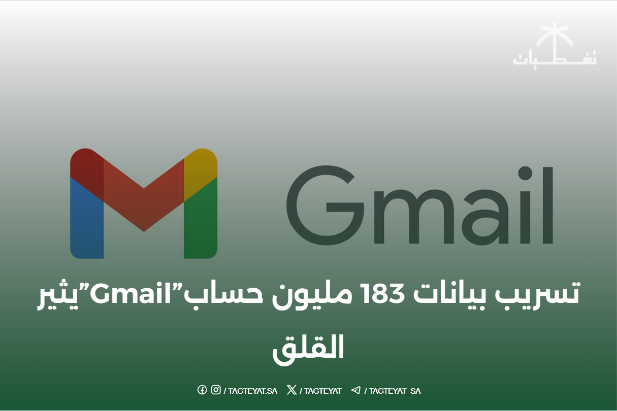 تسريب بيانات 183 مليون حساب"Gmail"يثير القلق