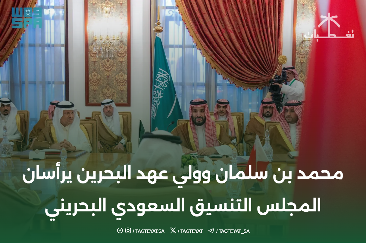 محمد بن سلمان وولي عهد البحرين يرأسان المجلس التنسيق السعودي البحريني