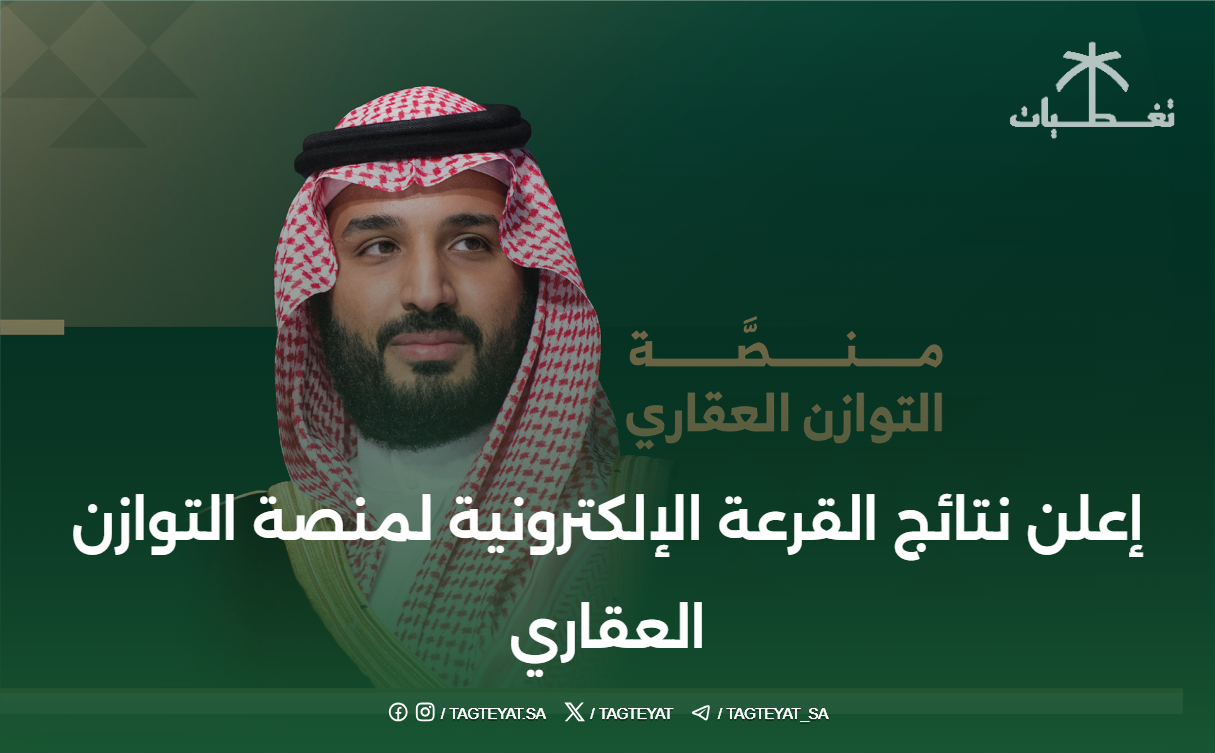 إعلن نتائج القرعة الإلكترونية لمنصة التوازن العقاري