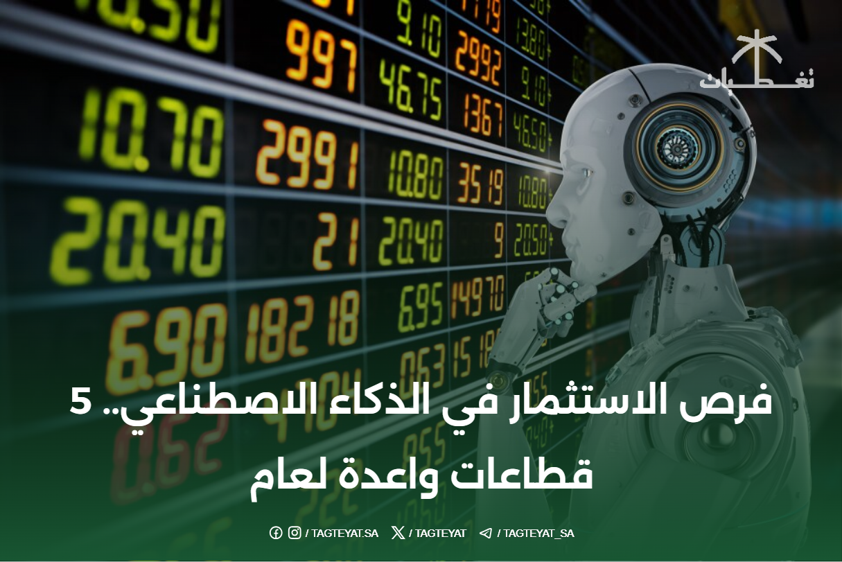 فرص الاستثمار في الذكاء الاصطناعي.. 5 قطاعات واعدة لعام