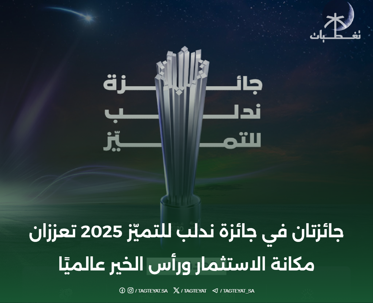 جائزتان في جائزة ندلب للتميّز 2025 تعززان مكانة الاستثمار ورأس الخير عالميًا