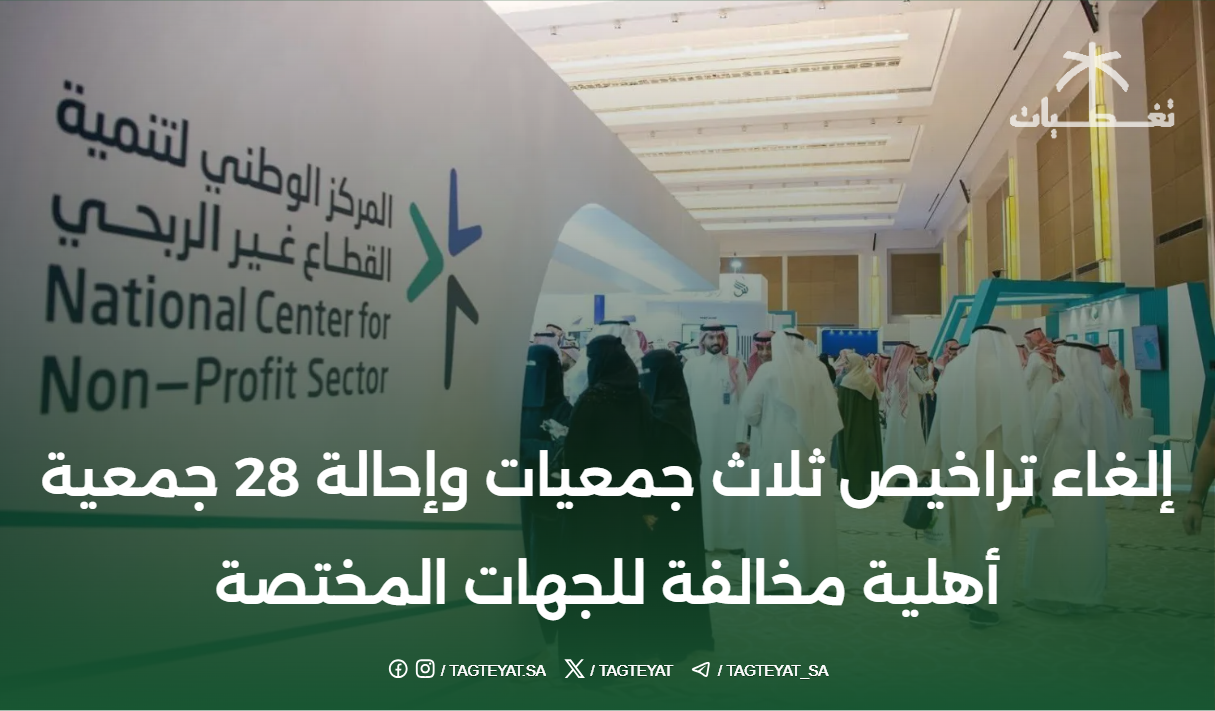 إلغاء تراخيص ثلاث جمعيات وإحالة 28 جمعية أهلية مخالفة للجهات المختصة
