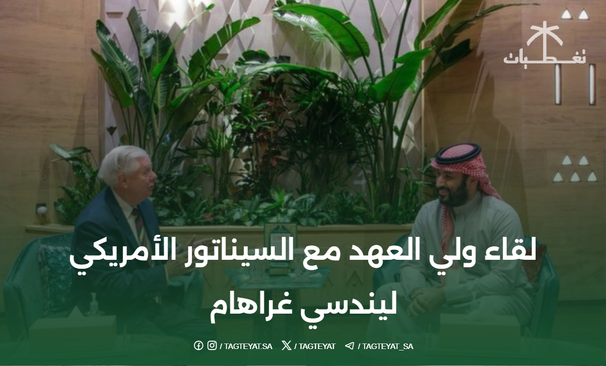 لقاء ولي العهد مع السيناتور الأمريكي ليندسي غراهام