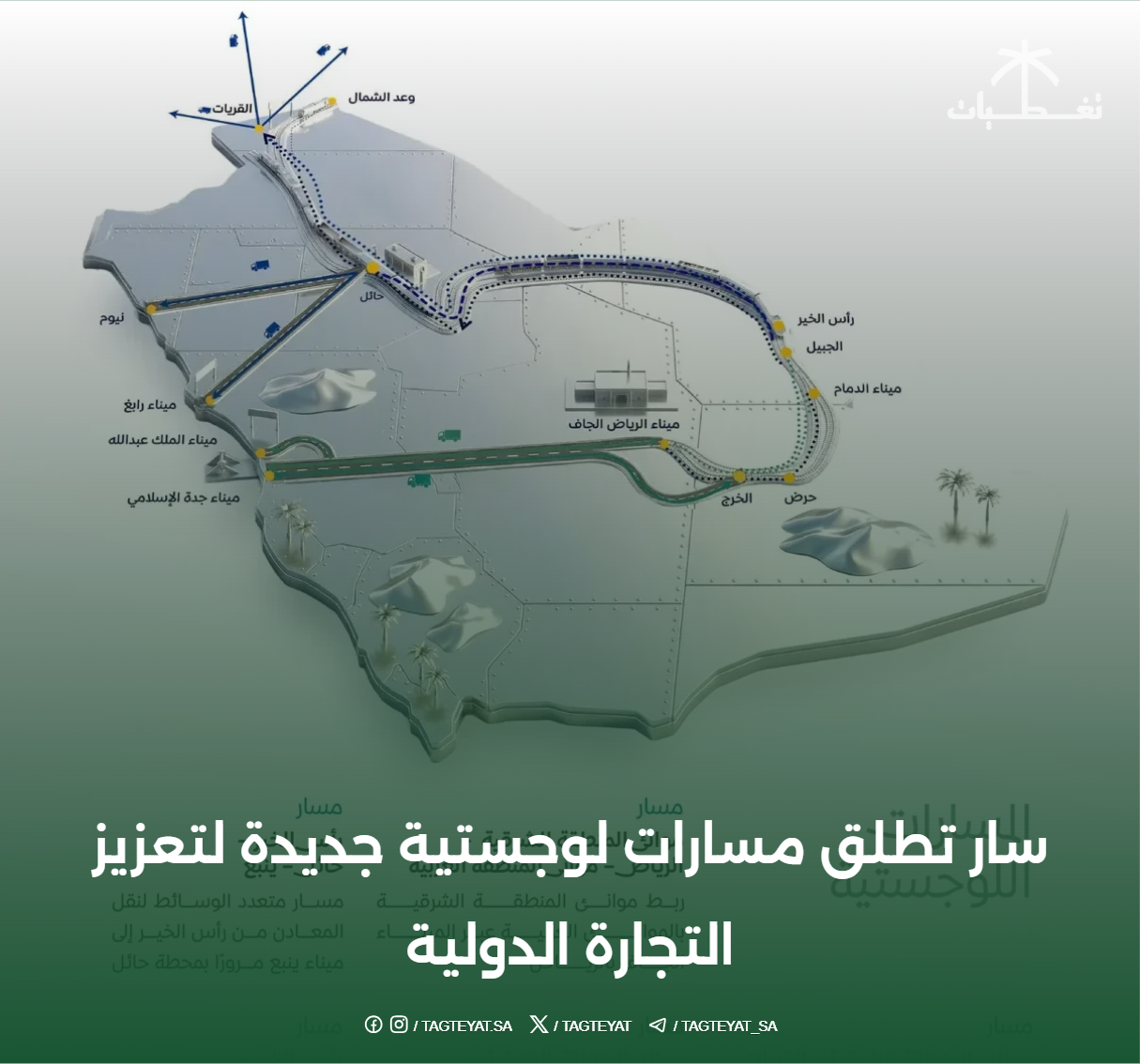 سار تطلق مسارات لوجستية جديدة لتعزيز التجارة الدولية