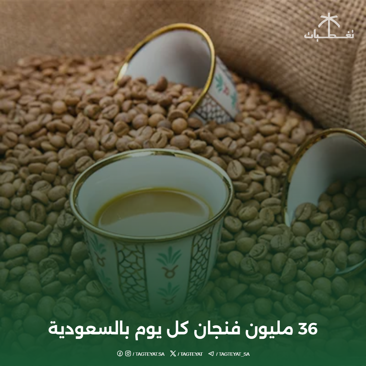 36 مليون فنجان قهوة كل يوم بالسعودية